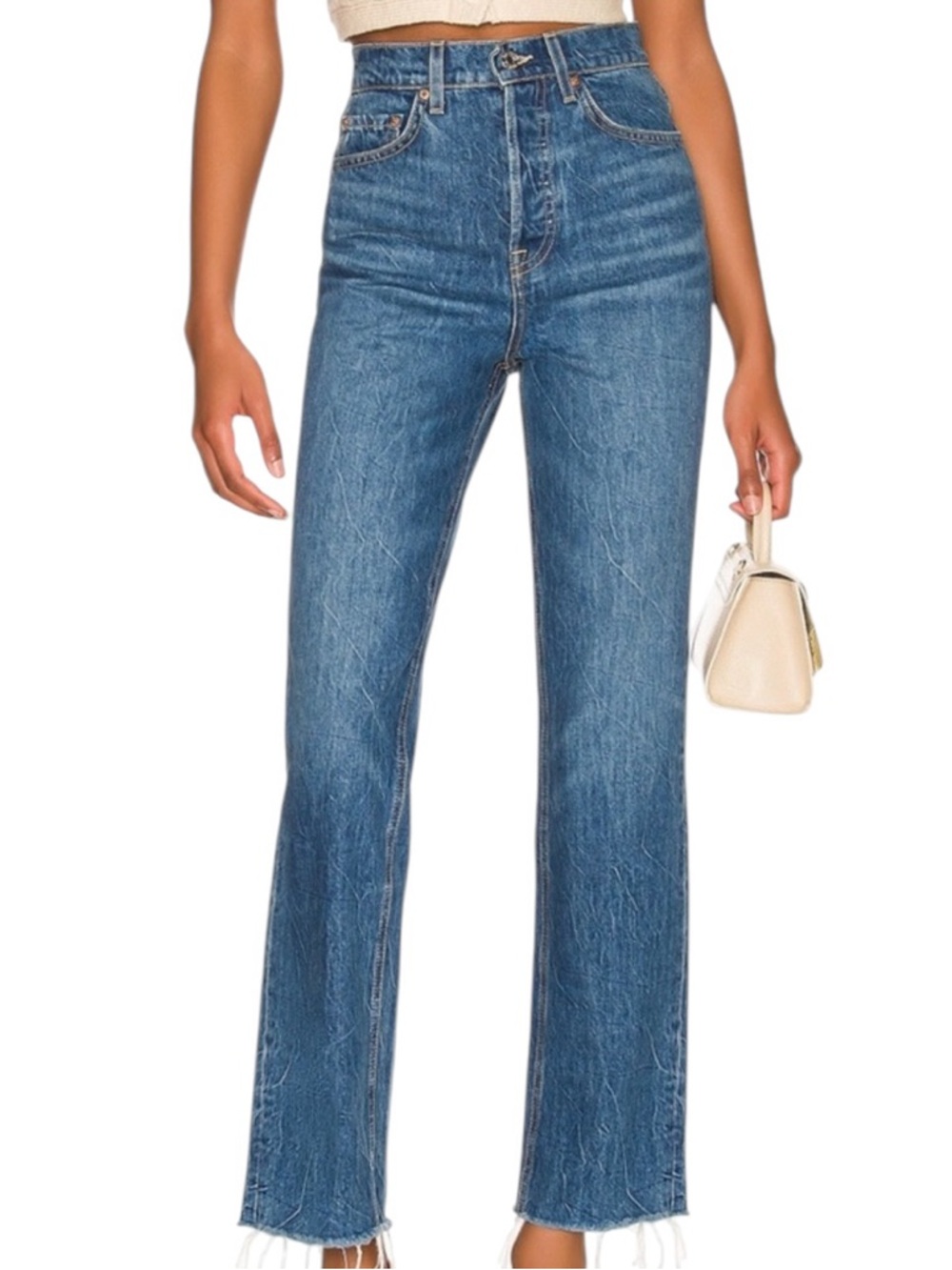 GRLFRND Cassidy Mid Rise Straight in Runyon Canyon Size 26 - Picture 1 of 8